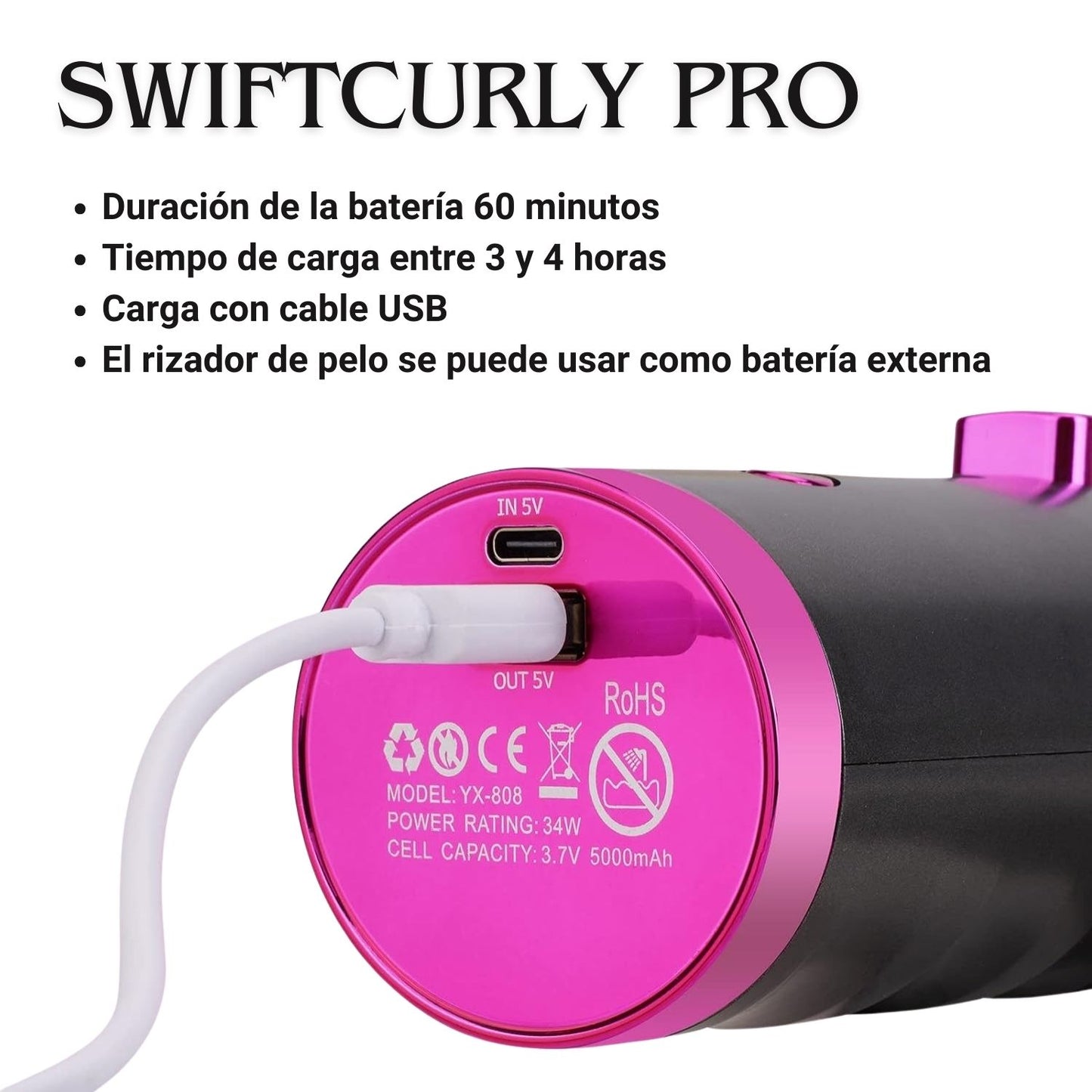 Rizador de pelo automático SwiftCurly Pro